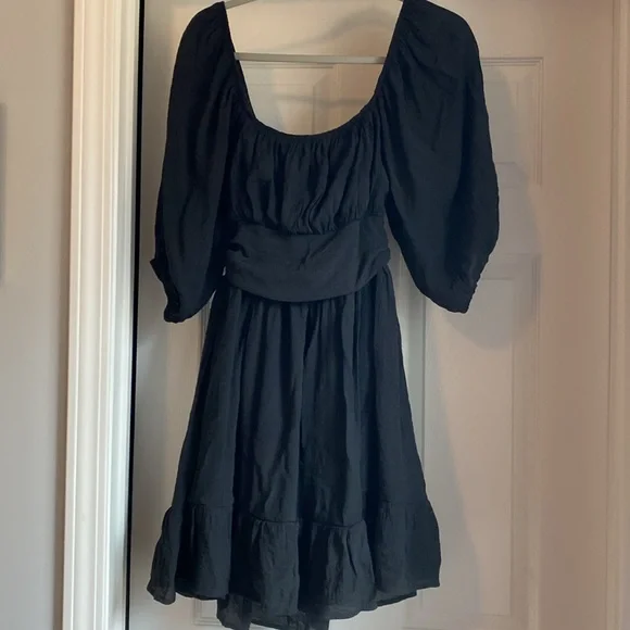Dokotoo Dresses | Dokotoo Dress Square Neck Tie Back Lantern Sleeve Ruffle A-Line Casual Dress | Color: Black | Size: S | Cjm31503's Closet Dokotoo Dresses | Dokotoo Dress Square Neck Tie Back Lantern Sleeve Ruffle A-Line Casual Dress | Color: Black | Size: S | Cjm31503's Closet